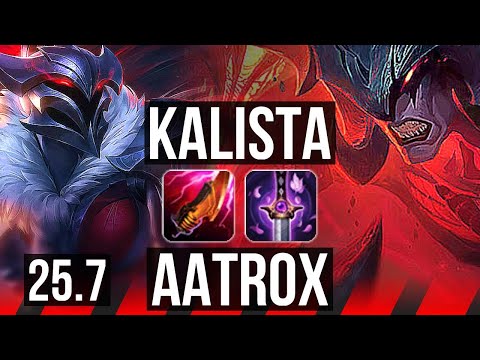 KALISTA vs AATROX (TOP) | EUW Diamond | 25.7