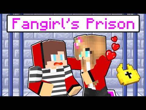Maizen LOCKED In CRAZY FAN GIRL'S Prison in Minecraft! - Parody Story(JJ and Mikey TV)