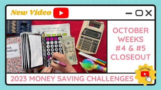 Cash Stuffing Money Saving Challenges for Week #4 & #5 of October - TracEy Monster Savings on Etsy