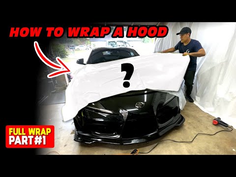 How to Vinyl Wrap a Hood SUPRA MK5  • PART 1