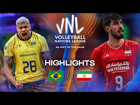 Brazil 🇧🇷 vs. Iran 🇮🇷 - Highlights | Week 1 | Men's VNL 2025