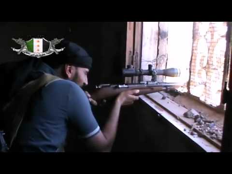 استهداف  قوات النظام في اللواء 93 من قبل قناص كتيبة معاوية بن أبي سفيان في محافظة الرقة