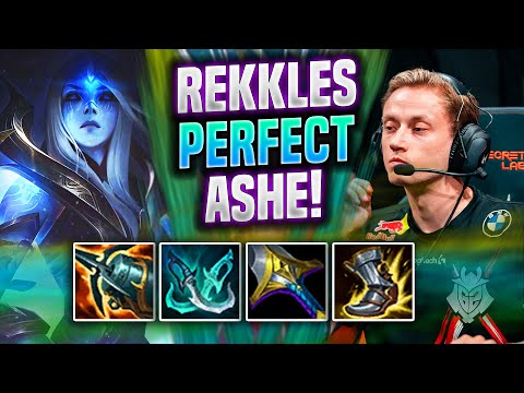 REKKLES PERFECT GAME WITH ASHE! - G2 Rekkles Plays Ashe ADC vs Nautilus! | Patch 11.22