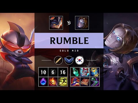 Rumble Mid vs Orianna - KR Diamond Patch 25.13
