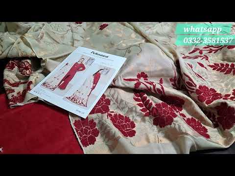 PREMIUM 💕FLORAL🎗VALVET PEACH LEATHER ZARI SHIRTS DYED TROUSER VALVET FLOWERS JAQUARD SHAWLS 