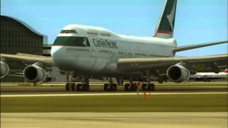 FS2004 - Cathey Pacific Landing At Heathrow