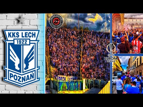 🔵⚪ 3000 ULTRAS LECH POZNAN KOLEJORZ In FLORENCJA  •Europe League  • Fiorentina vs Lech Poznan 2-3