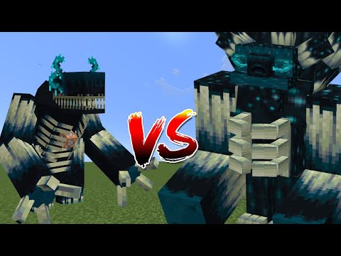 ARYTGMLITE - Command Warden vs King Mutant Warden - Minecraft mob battle - Minecraft bedrock edition