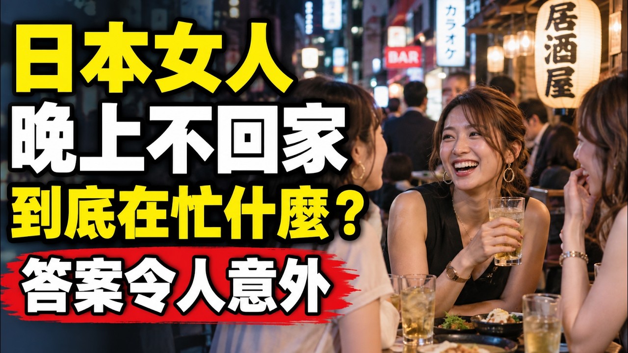 日本女人晚上不回家，  到底在忙什麼？答案令人意外