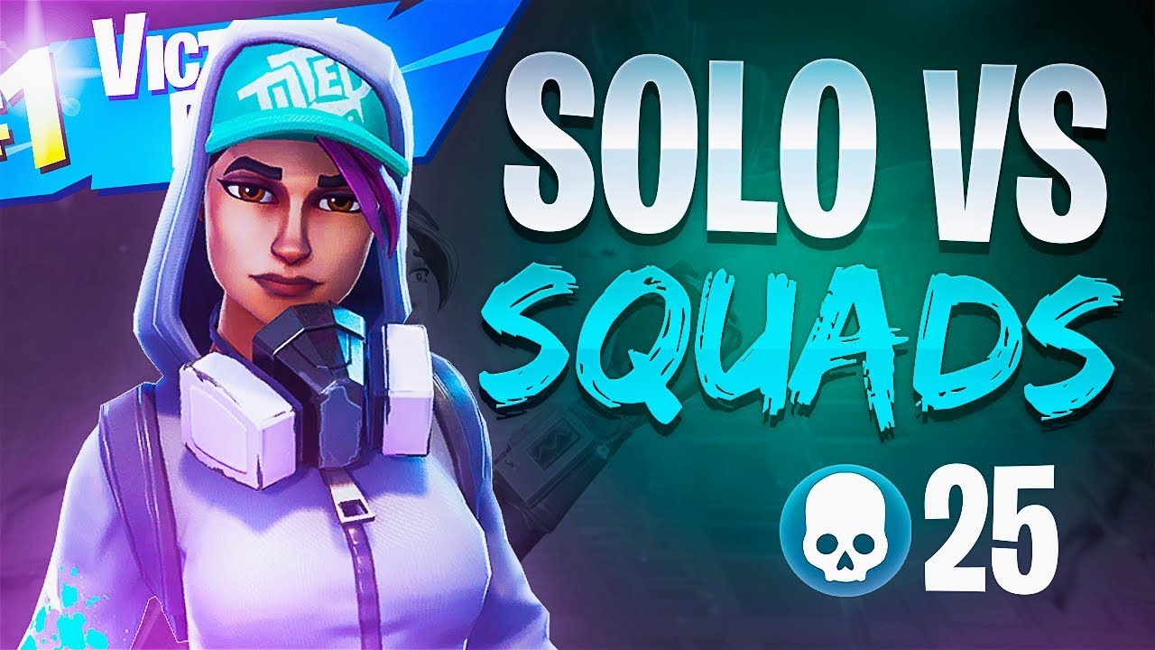 25 KILL WIN SOLO VS SQUADS! - Fortnite Battle Royale