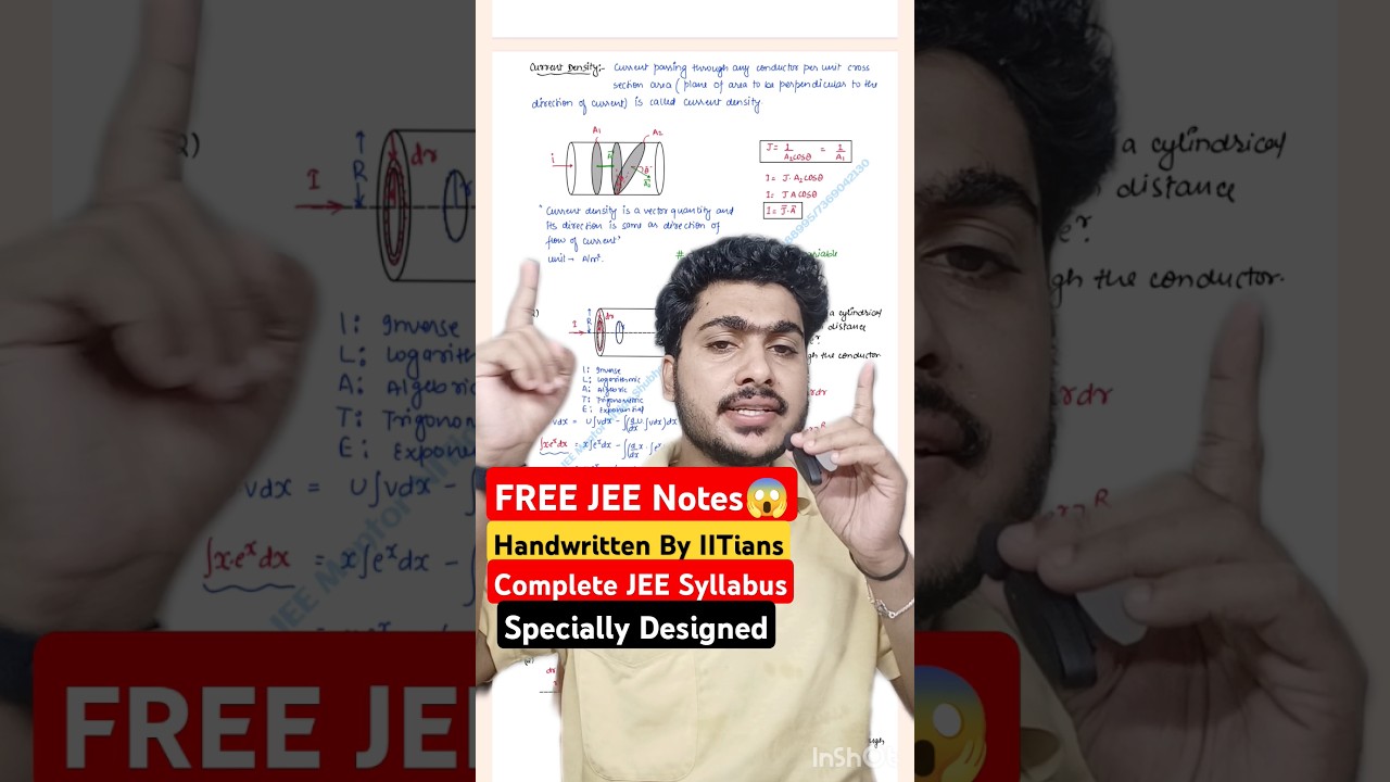 Free Handwritten Notes For JEE 2025 😱| JEE Mains 2205 ✅| JEE Mains Roadmap  | 99 percentile in JEE