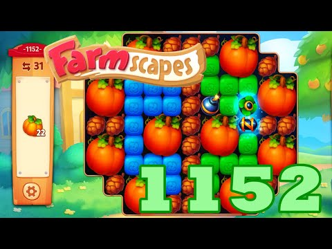 Farmscapes Level 1152 HD Gameplay Walkthrough | 3 - match game | android | ios | pc | GameGo Game