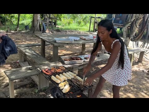 A joyful day in the riverside community with Fabiola and Fabiane.