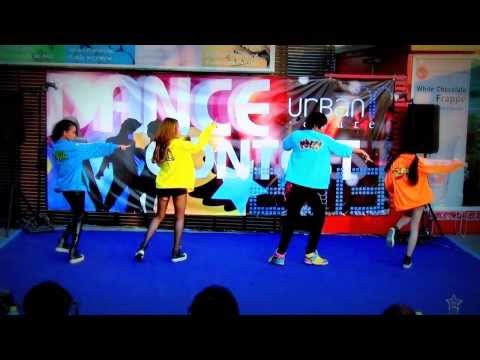 "F-vy second" cover "Falling in love+Do you love me" (2NE1) @ "Urban Square Dance Contest 2014"