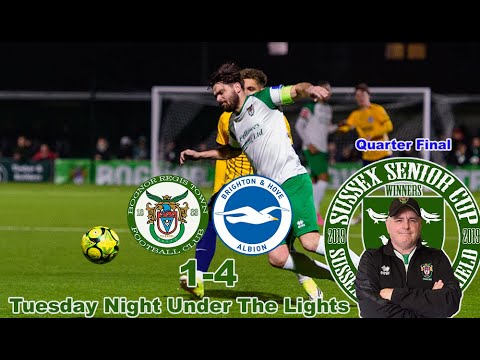 Sussex Senior Cup Quarter Final Bognor Regis Town.Vs Brighton & Hove Albion Academy. 13-1-2026