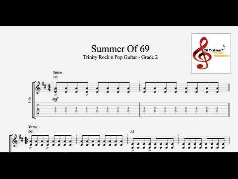 SUMMER OF 69 - Trinity Rock & Pop Guitar Grade 2