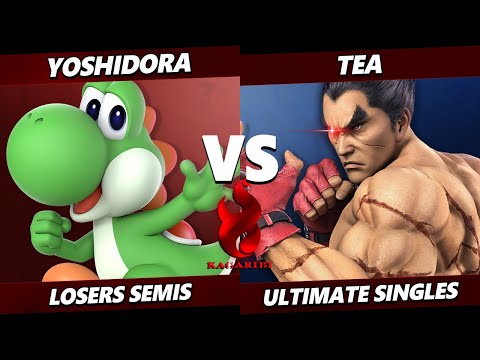 Kagaribi 11 Losers Semis - Yoshidora (Yoshi) Vs. Tea (Kazuya, Pac-Man) Smash Ultimate - SSBU
