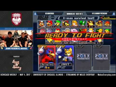 UChicago Weekly [5/4/17] - Maverick (Falco) vs. Johnny Pistachio (Fox) - SSBM - Winners R2