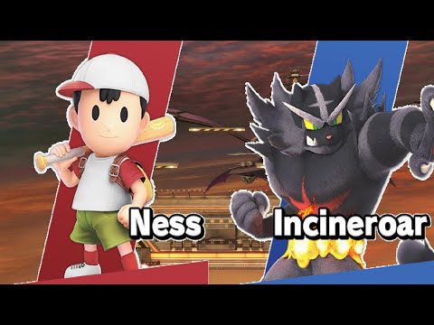Ness vs. Incineroar 4 (Super Smash Bros. Ultimate)