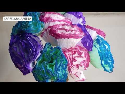 FLOWER IDEAS//paper & tissue flowers//table decor #craft_with_areeba