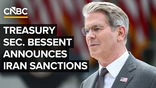 Treasury Sec. Scott Bessent holds a press conference to announce Iran sanctions — 8/24/2026