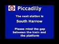Piccadilly Line Julie Berry Announcements From Barons Court To Uxbridge