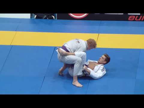 River Dillon vs Nathan Hagberg - IBJJF European Open 2016 - Purple Adult - Medium-Heavy