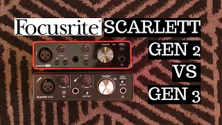 Video thumbnail for Focusrite Scarlett 3rd Gen vs 2 Gen Interface Comparison (Scarlett Solo Gen 2 vs Gen 3) by Music Bliss Malaysia