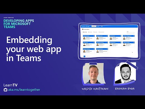 Embedding your web app in Teams