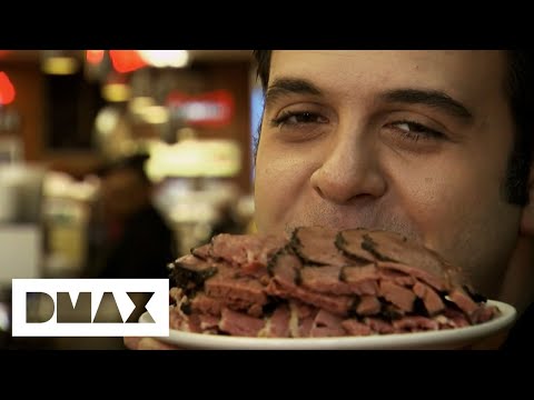 Adam Richman VS New York: SYLIVA'S VS KATZ'S | Man V. Food