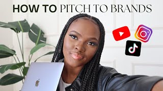 HOW TO PITCH TO BRANDS AND LAND A PAID PARTNERSHIP | email template, how to find brands & more.