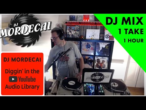 DJ Mordecai - Diggin' In The YouTube Audio Library [breaks mix / beats / grooves - LIVE, 1 take!]