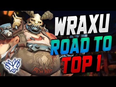 WRAXU DOMINATING AS ROADHOG! 52 ELIMS! [ OVERWATCH SEASON 14 TOP 500 ]
