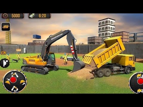 Real City Road Construction 3D Game Gameplay 