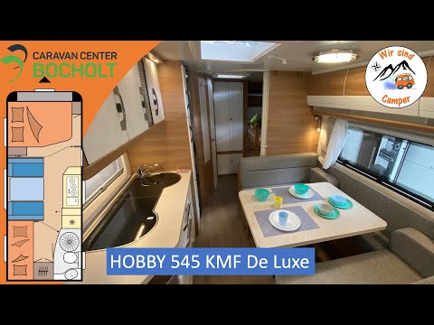 Family CARAVAN with bunk beds | HOBBY 545 KMF De Luxe | #caravancenterbocholt