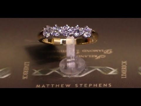 #64356 | T0.80ct | Five Stone Diamond Eternity Ring | Set in 18ct Yellow Gold