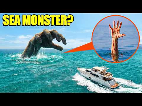 Drone catches HAND SEA MONSTER in REAL LIFE!! (almost grabs drone)