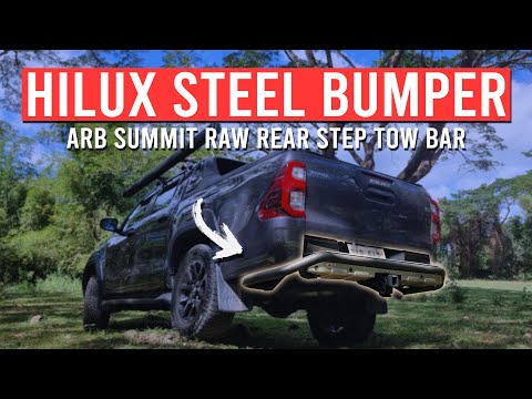 ARB Summit Raw Rear Step Tow Bar for the Toyota Hilux