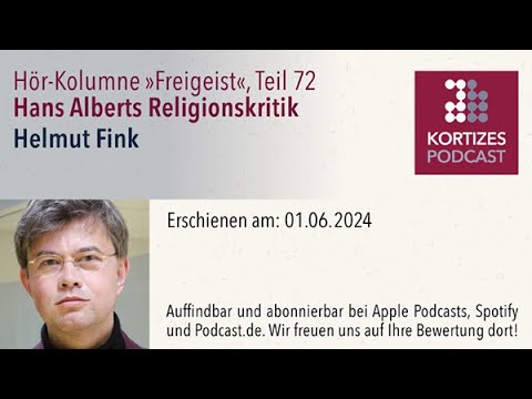 Freigeist (72) • Hans Alberts Religionskritik • Hör-Kolumne von Helmut Fink