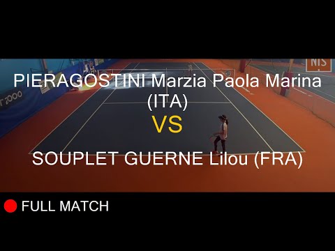 PIERAGOSTINI Marzia Paola Marina (ITA) VS SOUPLET GUERNE Lilou (FRA) - Open Super 12 Auray 2020