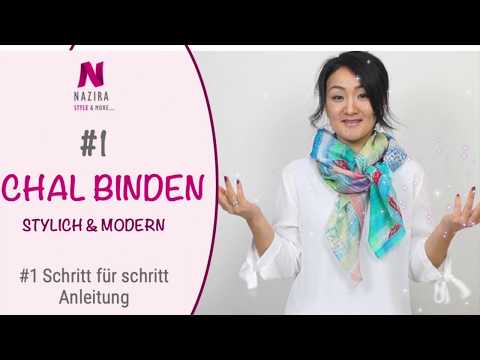 Tying a scarf | Scarf tying technique for long scarves | Step-by-step instructions | nazira-style.de