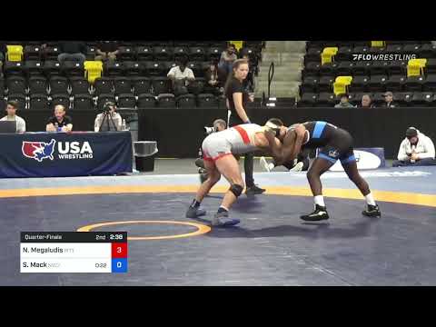 61 Kg Quarterfinal - Nico Megaludis, PITT/TMWC Vs Shelton Mack, NYC - TMWC