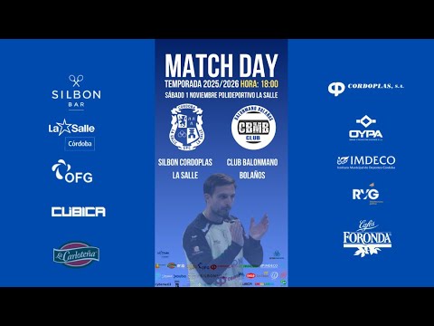 Temp.25/26. Balonmano 1ª Nacional Silbon Cordoplas La Salle - Club Balonmano Bolaños Jornada 8