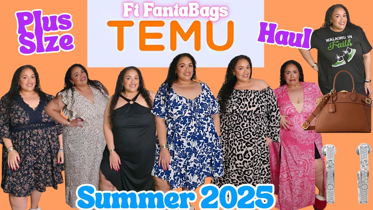 Temu Plus Size Haul|Plus Size Summer Haul|Plus Size Clothing Hauls|Dresses|FT Fantabags|TashaStJames