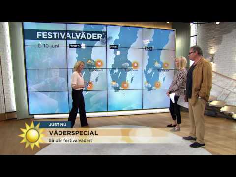 Väderspecial: Så blir helgens festivalväder  - Nyhetsmorgon (TV4)