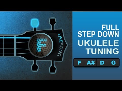 Online Ukulele Tuner | Full Step Down  UKULELE TUNING