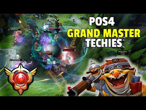 When Pos4 Grandmaster Techies Makes the Game EZ! | Dota 2 7.38c Highlights