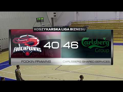 Fookin Prawns vs Carlsberg Shared Services - XII kolejka - Poznań - Koszykarska Liga Biznesu