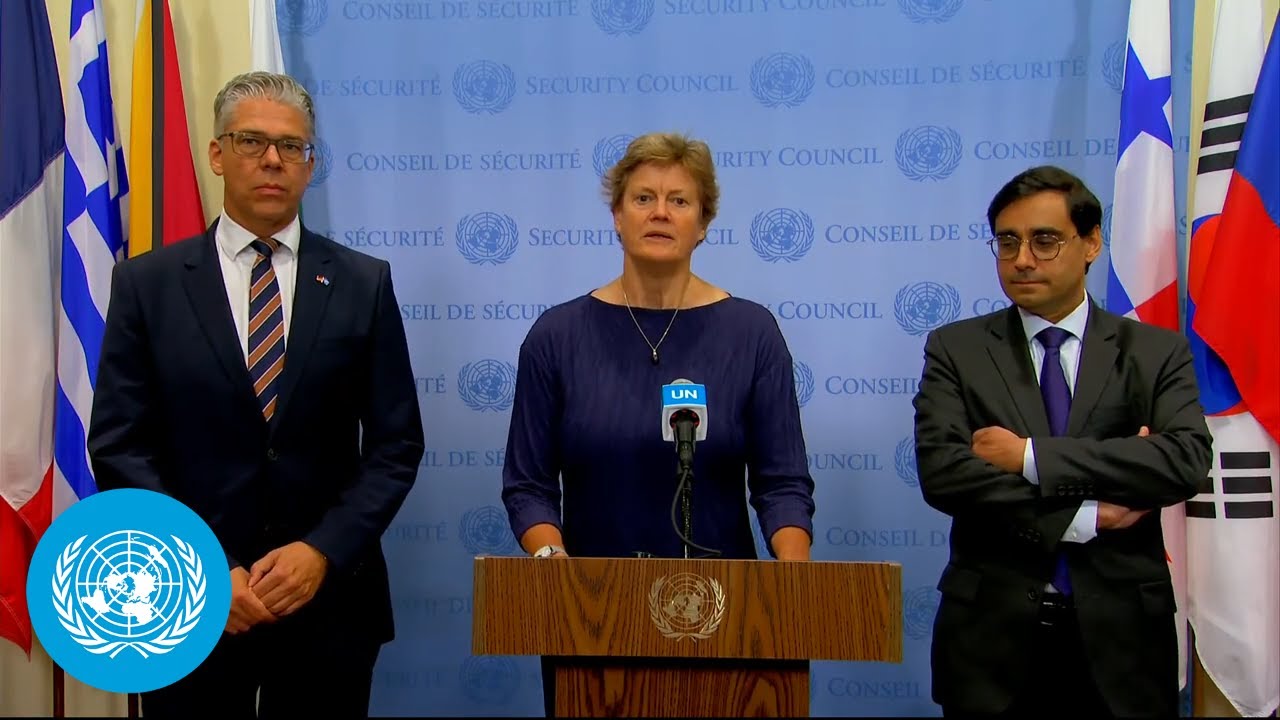 E3 on Iran Non Proliferation - Media Stakeout | United Nations