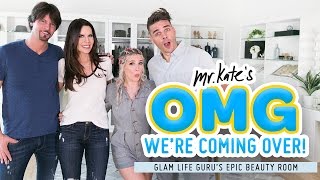 Epic Beauty Room Makeover for Glam Life Guru! | Tati x Mr. Kate | OMG We&#39;re Coming Over